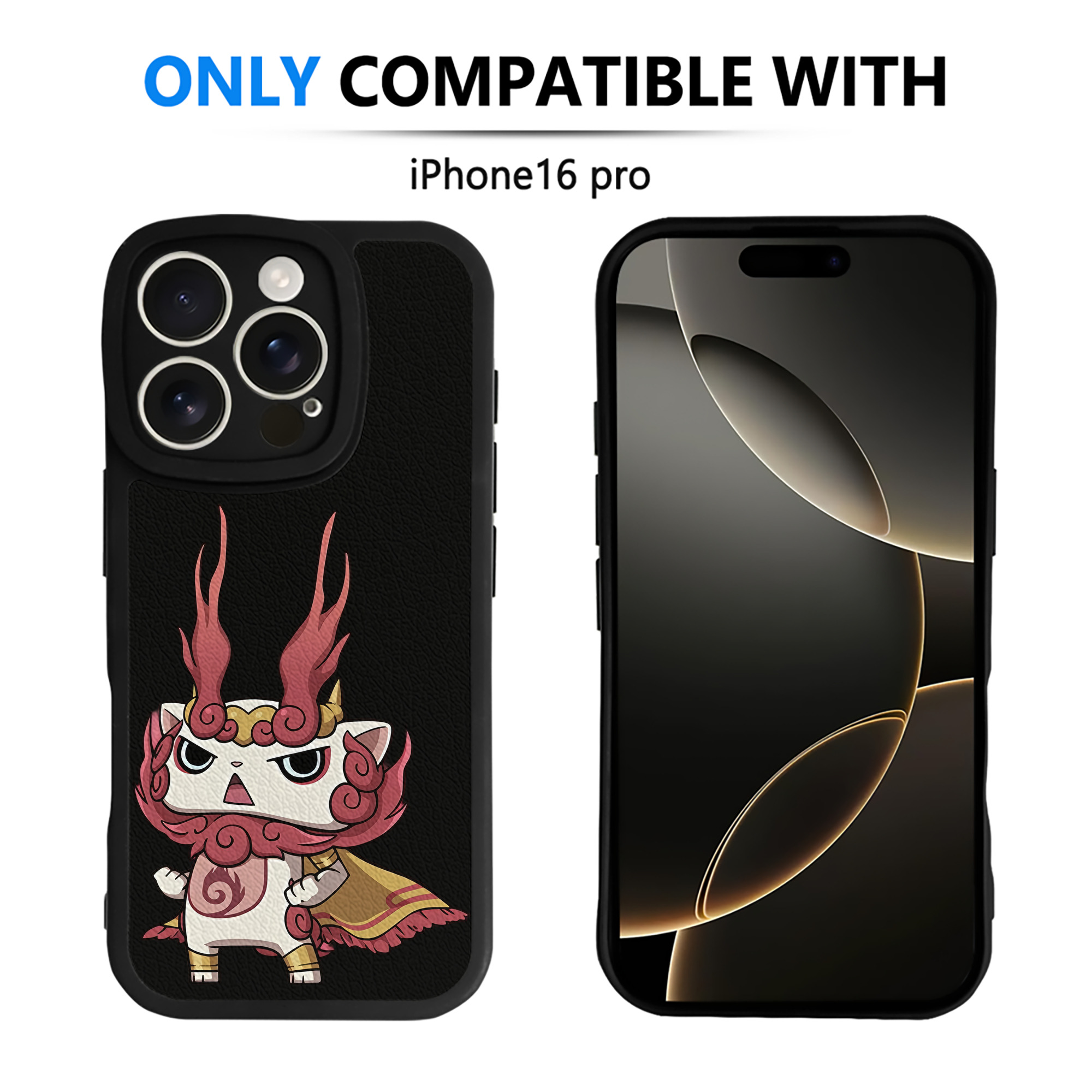 （画像用） 妖怪ウォッチ Yo-kai Watch 【iPhone 16シリーズ対応】シリコンスマホケース（レザー調） 材質：シリコン